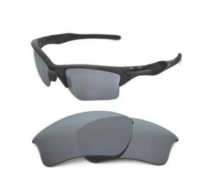 NEW POLARIZED CUSTOM SILVER XL LENS FOR OAKLEY HALF JACKET 2.0 SUNGLASSES - Picture 1 of 5