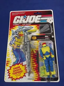 VINTAGE HASBRO GI JOE ARAH 1991 COBRA UNDERWATER EEL V2 MOC 12 BACK SEALED NOS - Bild 1 von 5