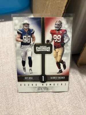 2016 Contenders Round Numbers 68 /199! Joey Bosa RC Rookie Chargers Rare - Image 1 of 2