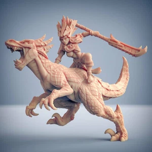 Princess on Raptor - Cold one | Artisan Guild | D&D | Miniature - Bild 1 von 3