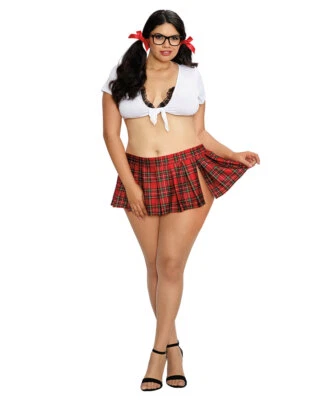 Brand New Plus Size Homeroom Hottie Schoolgirl Bedroom Costume Dreamgirl 11046X - Image 1 of 2