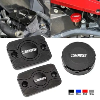 For Ducati Scrambler 800 1100 CNC Rear Front Brake Fluid Reservoir Cover Cap - Изображение 1 из 4