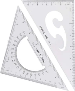 Pacific Arc Triangle Set 8 Inch 30/60 & 45/90 - Picture 1 of 6