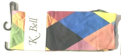 CALCETINES ARLEQUÍN K.BELL VINTAGE TALLA ÚNICA PARA TODOS LOS COLORES FABULOSOS NUEVOS CON ETIQUETAS Foto 1 de 4