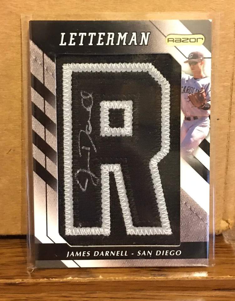 James Darnell 2008 Razor Rookie Autograph Letterman "R" Patch Signature #3/5 RC - Image 1 of 1