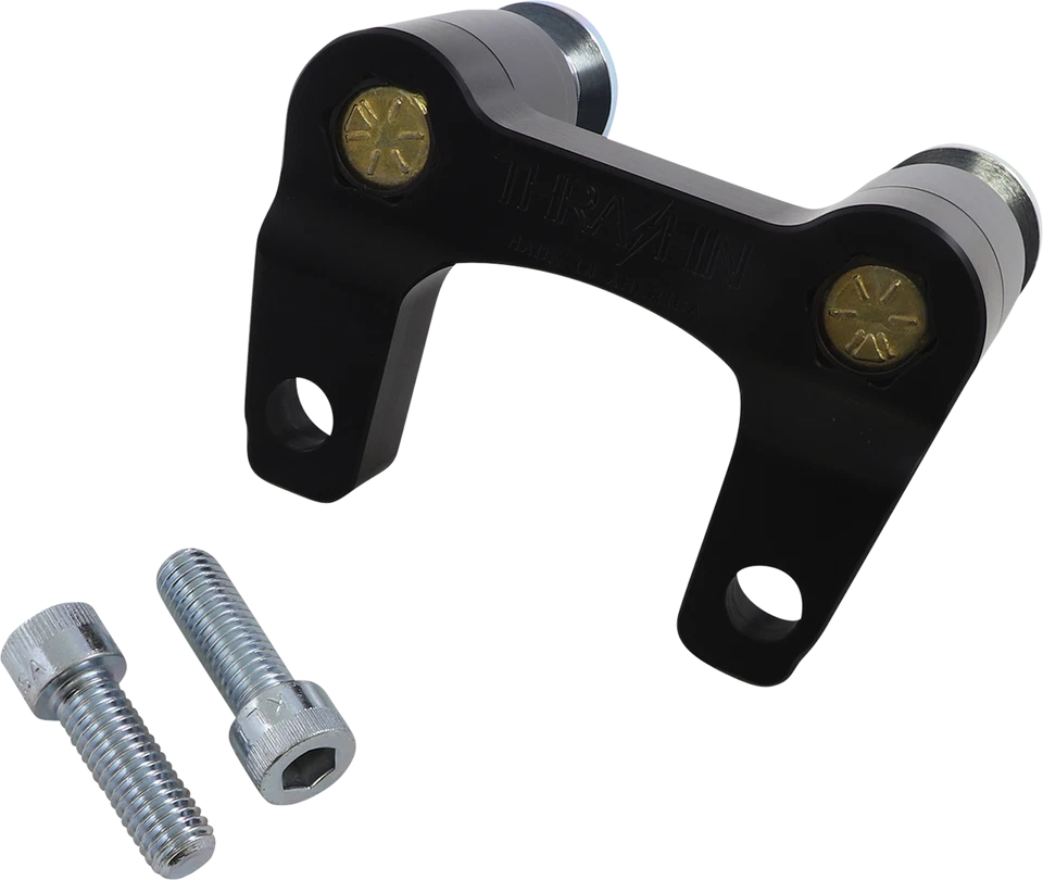 Thrashin' Riser Adapter Kit Black Steel 1/2-13 Thread Harley Street Glide 2006+ - Image 1 of 1