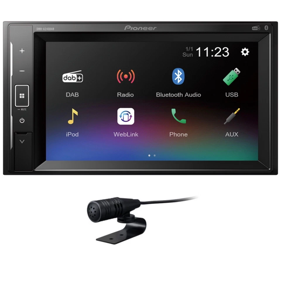 PIONEER DMH-A240DAB 2-DIN Moniceiver Bluetooth Digitalradio Weblink USB - Bild 1 von 1