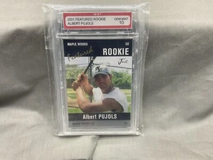2001 JUST MINORS BLACK ALBERT PUJOLS #AP1 10 GEM MINT - Picture 1 of 5