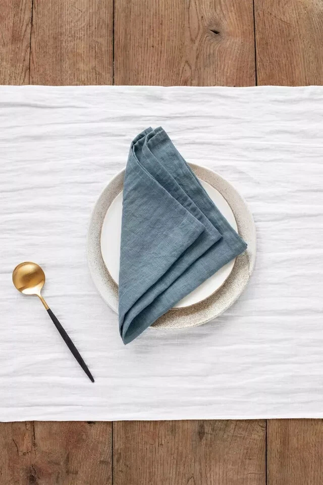 Set Of 50 Pcs Solid Napkins Set Cotton Kitchen Dinner Napkins For Party Napkins - Image 1 of 4