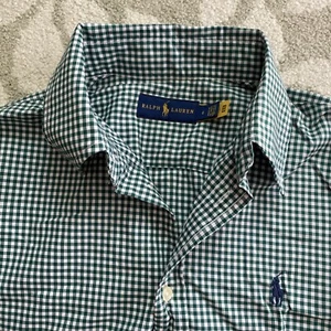 Ralph Lauren | Damen Langarmhemd grün kariert kariert | UK-Größe 6 sehr guter Zustand - Bild 1 von 13