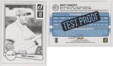 2016 Panini Donruss 1982 Design Test Proof Black /25 Matt Harvey #D82-17