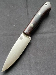 Bark River Mini Aurora CPM3V Desert Ironwood Burl Mosaic Pins Fixed Knife Unused - Picture 1 of 15