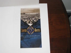 2010 Santa Anita Park Program (Santa Margarita Invitational) HOF-Zenyatta - Picture 1 of 13