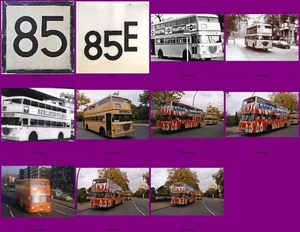 9 Fotos, BVG, Büssing D2U/DE, Linie 85-85E, 1960-70er (2007) - Bild 1 von 1