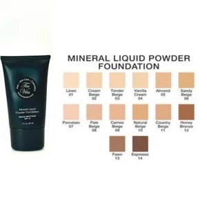 Mineral Liquid Powder Foundation SPF 15 -CREAM  BEIGE-Boutique Closeout! - Picture 1 of 3