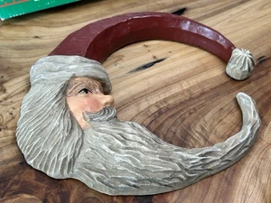 House of Lloyd Old Christmas Santa Wall Plaque w/ Box Vintage 1990s Decor - Picture 1 of 16