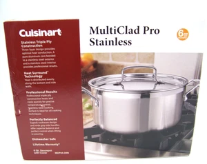 Cuisinart MultiClad Pro 6 Qt. Edelstahl Suppentopf Kochtopf MCP44-24N - Bild 1 von 6