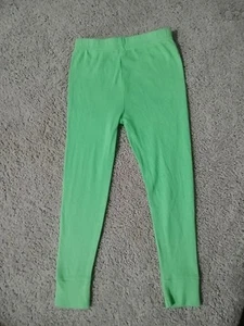 Baby And Toddler Cotton Girl's Green Leggings , Size 3T, Quantity 1. - Picture 1 of 6