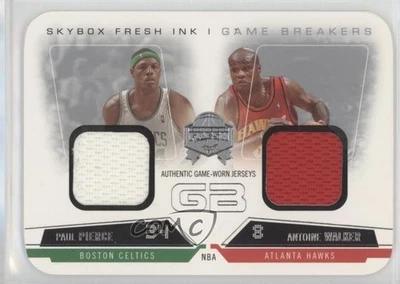Camisetas Skybox Fresh Ink Game Breakers 2004 troqueladas Paul Pierce Antoine Walker Foto 1 de 2