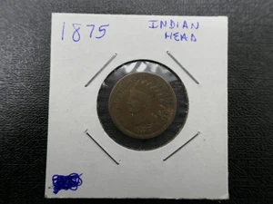 1875- Indian Head One Cent Penny - Picture 1 of 3