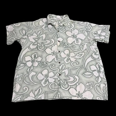 Vintage Ron Jon Surf Shop Floral Stained Casual Hawaiian Shirt Adult 3XL - Image 1 of 4