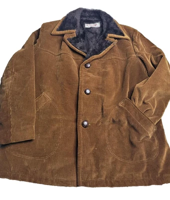 Vintage 90s McGregor Corduroy Sherpa Jacket Size 44 Western RW10344 - Image 1 of 4