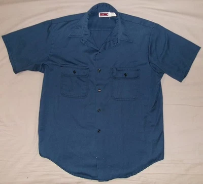 VTG 70S 80S JCPENNEY BIG MAC WORK SHIRT XL SHORT SLEEVE MECHANIC GARAGE USA MADE - Image 1 of 4