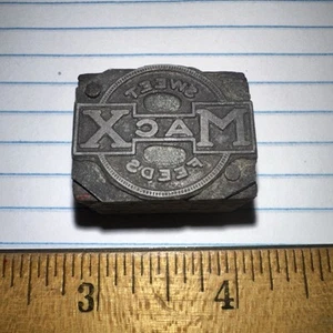Print Block “ MacX Sweet Feeds “ Copper Face Block - Picture 1 of 5