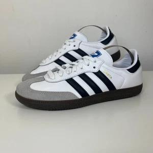 Adidas Originals Trainers Women's Samba OG White/Black Shoes - Size UK 4 - Picture 1 of 21