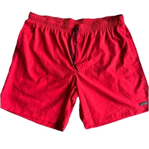 NEW Columbia Swim Trunks Shorts Mens 2XL XXL Red 8" Inseam Lined Beach Pool - Picture 1 of 8