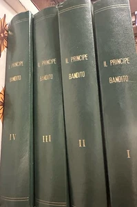 Luigi Bassi Il Principe Bandito 1958 Italian 4 Vol Bound Set Rare - Picture 1 of 15