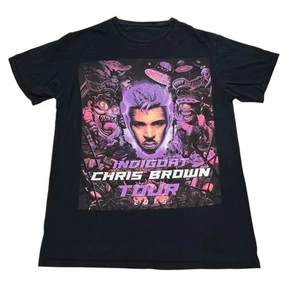 Chris Brown Indigoat Tour Shirt Adult XS Black Summer 2019 Tee Music Concert - Picture 1 of 9