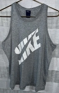 Nike Womens Size Med Sleeveless Gray Racerback Tank Top - Picture 1 of 3