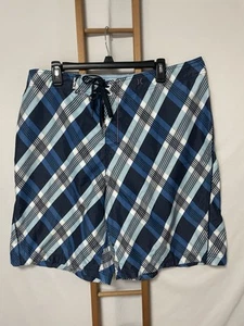 Pantaloncini da bagno HURLEY Board sfoderati tasca posteriore righe blu uomo taglia XL - Foto 1 di 8
