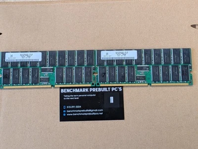 Set of 2 NetList 1GB DIMM Memory Module-NL9127RD64042-D21JN - Image 1 of 4