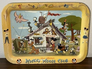 1950s DISNEYLAND MICKEY MOUSE CLUB LARGE TV TRAY. Mouseketeers. Donald, Minnie - Picture 1 of 15