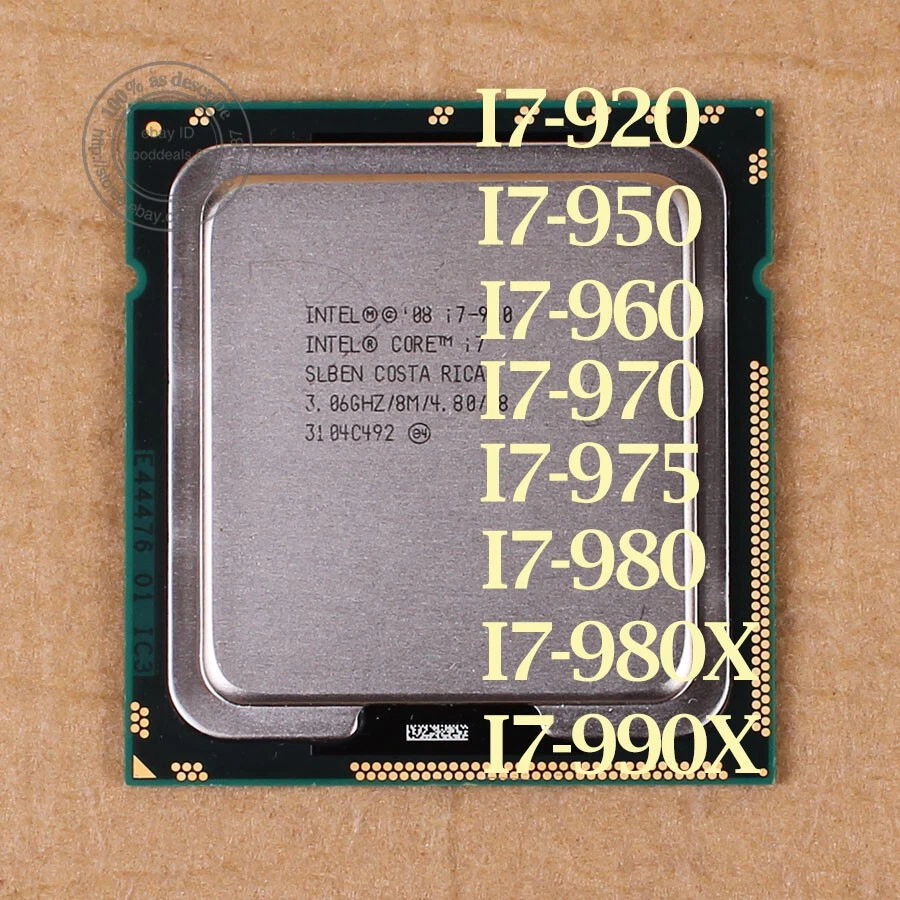 Intel Core i7-990X i7-980X i7-975 i7-970 i7-960 i7-950 LGA 1366 CPU Processor - Bild 1 von 1