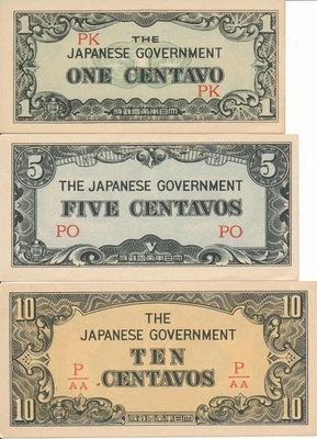 Lot Currency Japan Philippines WWII Occupation Notes Uncirculated - Image 1 of 2
