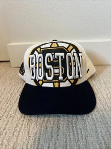 Boston Bruins Zephyr Snapback Hat Cap Men NHL Hockey Baseball Black Yellow - Picture 1 of 10
