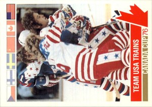 1992 Future Trends '76 Canada Cup #115 USA on-ice workout/Team