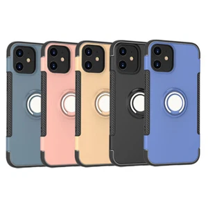 For iPhone 12 Pro/12 Mini/iPhone 12 Pro Max Magnetic 360° Ring Stand Holder Case - Picture 1 of 37