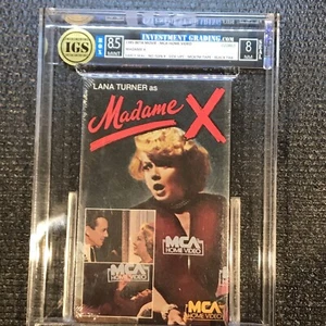 1985 Madame X Betamax Early Seal NOT VHS Movie Sealed Graded NEW MCA cult noir - Picture 1 of 6