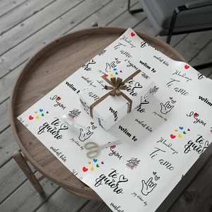 Love Valentines- Wrapping Paper, Gift Wrap for Weddings, - Picture 1 of 9