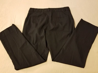 Banana Republic Dress Pants 6P Petite Black Khaki Slack Chino Trouser Stretch - Image 1 of 4
