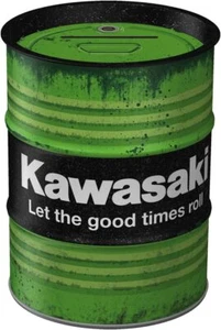 Nostalgic Art Salvadanaio a Forma di Fusto Olio Kawasaki Metallo 600 ml 31504 - Imagen 1 de 6