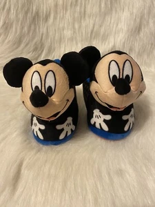 Disney Junior Mickey Mouse Slippers Boy’s Size 9-10 Slip On Shoes - Picture 1 of 4