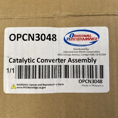 Convertidor catalítico lateral cortafuegos delantero Nissan rendimiento original OPCN3048 Foto 1 de 4