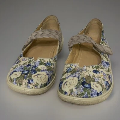 Hotter-Comfort Concept “Shake” Multicolor Floral Mary Janes-Nubuck Talla 8.5 Foto 1 de 4