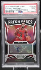 💎2020 Panini Certified Patrick Williams Fresh Faces Signatures Rookie PSA 9💎