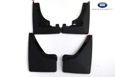 2010-2016 Cadillac SRX Front & Rear Molded Splash Guard Package 19170629 Black  - Image 1 of 4